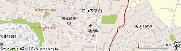 千葉県流山市こうのす台629周辺の地図