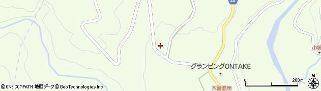 長野県木曽郡木曽町三岳43周辺の地図