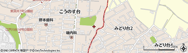 千葉県流山市こうのす台1220周辺の地図