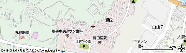 茨城県取手市稲357周辺の地図