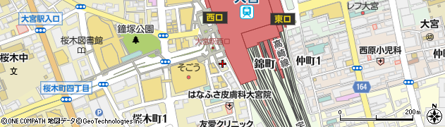 株式会社アートネイチャー　大宮店技術室周辺の地図