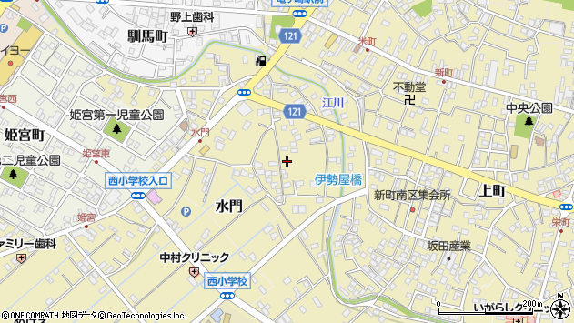 〒301-0013 茨城県龍ケ崎市水門の地図