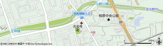 埼玉県日高市高萩1725周辺の地図