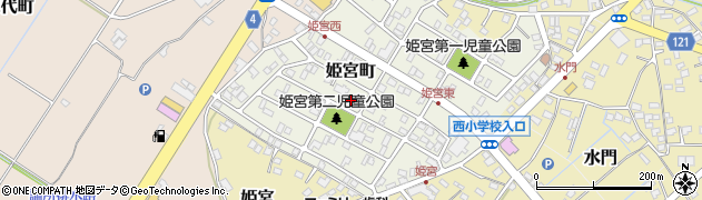 茨城県龍ケ崎市姫宮町周辺の地図