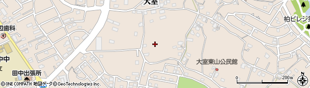 千葉県柏市大室周辺の地図
