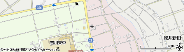 埼玉県吉川市上笹塚1716周辺の地図