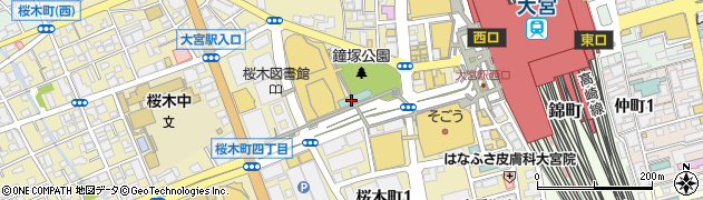 パレスホテル大宮　ローズルーム周辺の地図