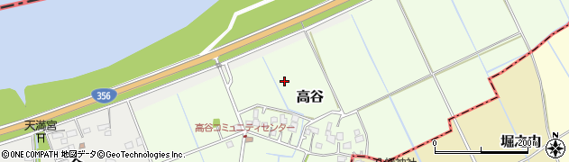 千葉県香取郡神崎町高谷周辺の地図
