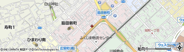 埼玉県川越市脇田新町周辺の地図