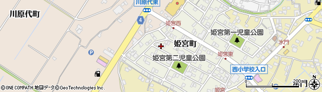 茨城県龍ケ崎市姫宮町65周辺の地図