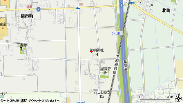 〒915-0093 福井県越前市庄町の地図