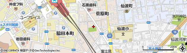 埼玉県川越市菅原町15周辺の地図