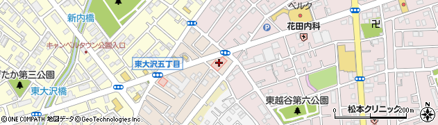 埼玉東部循環器病院周辺の地図