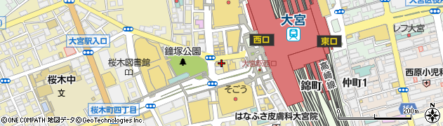 埼玉県さいたま市大宮区桜木町1丁目1-11周辺の地図