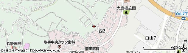 茨城県取手市稲361周辺の地図
