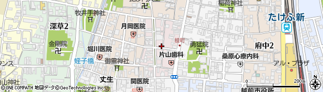 福井県越前市桂町周辺の地図