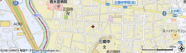 埼玉県さいたま市大宮区三橋1丁目1262周辺の地図
