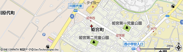 茨城県龍ケ崎市姫宮町70周辺の地図