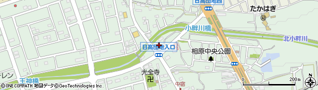 埼玉県日高市高萩1728周辺の地図