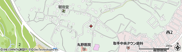 茨城県取手市稲1060周辺の地図