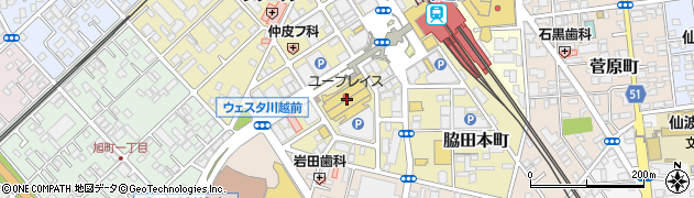 埼玉りそな銀行川越支店周辺の地図
