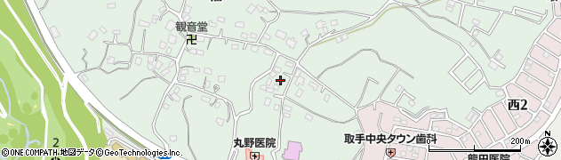 茨城県取手市稲1061周辺の地図