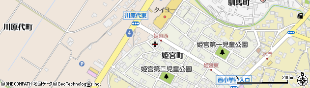 茨城県龍ケ崎市姫宮町77周辺の地図