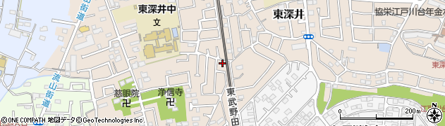 東深井30号公園周辺の地図