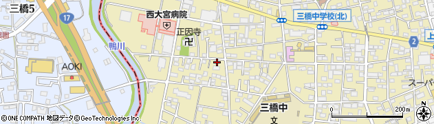 埼玉県さいたま市大宮区三橋1丁目1140-1周辺の地図