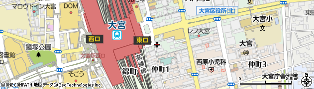 大黒屋質大宮駅前店周辺の地図