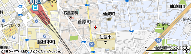 埼玉県川越市菅原町8周辺の地図