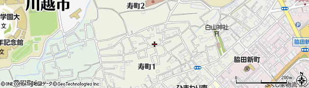埼玉県川越市寿町周辺の地図
