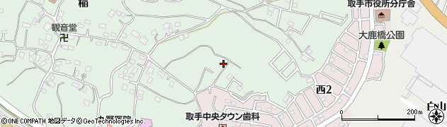 茨城県取手市稲669周辺の地図