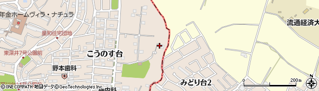 千葉県流山市こうのす台1231周辺の地図
