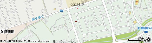 埼玉県日高市高萩2533周辺の地図