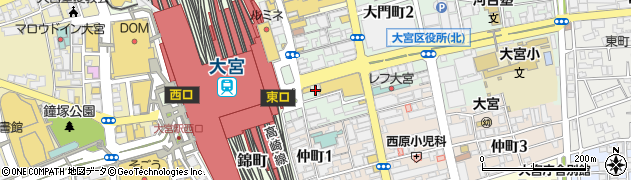 カラオケ館 大宮東口店周辺の地図
