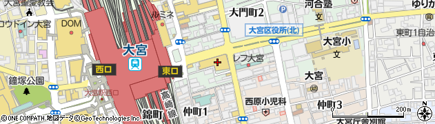 ドコモショップ大宮高島屋店周辺の地図