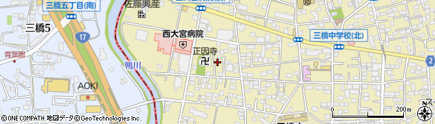 埼玉県さいたま市大宮区三橋1丁目1163周辺の地図
