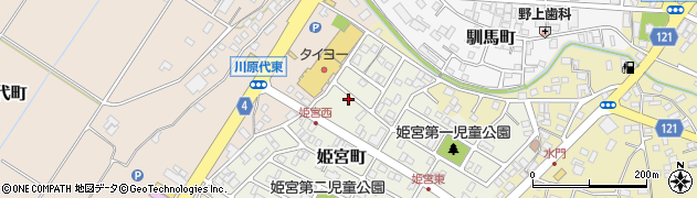 茨城県龍ケ崎市姫宮町182周辺の地図