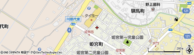 茨城県龍ケ崎市姫宮町183周辺の地図