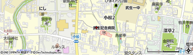 福井県越前市小松周辺の地図