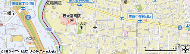 埼玉県さいたま市大宮区三橋1丁目1169周辺の地図