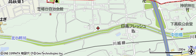埼玉県日高市高萩2109周辺の地図
