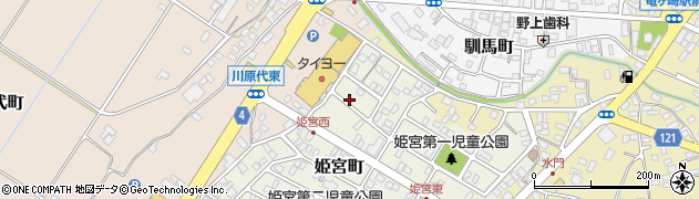 茨城県龍ケ崎市姫宮町197周辺の地図
