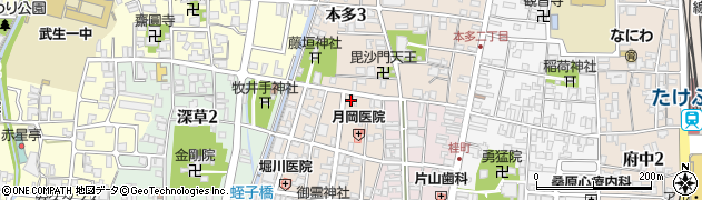 尾田商店周辺の地図