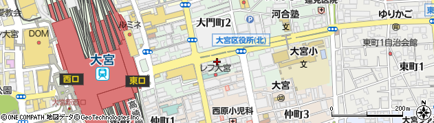 大阪屋台居酒屋 満マル 大宮東口店周辺の地図