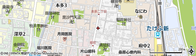 武生桂郵便局 ＡＴＭ周辺の地図