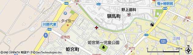 茨城県龍ケ崎市姫宮町220周辺の地図