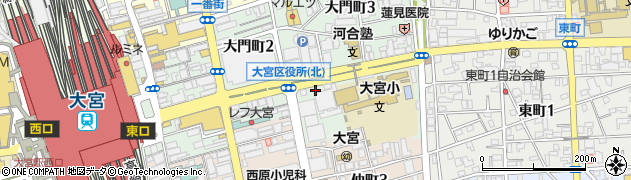 日研総業株式会社　大宮事業所周辺の地図