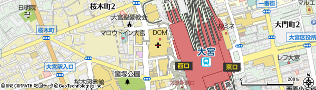 丸井大宮店周辺の地図